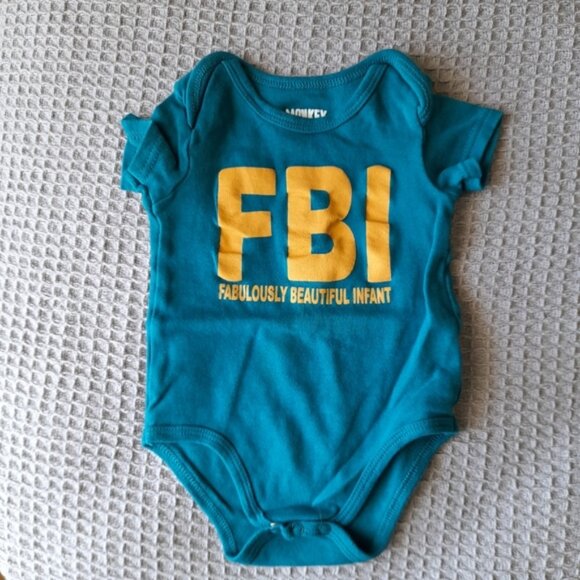 Kids Teal and Yellow One Piece - Picture 1 of 4